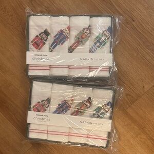Kirkland's Home Christmas Nutcracker Napkin Set of 8 brand new